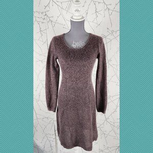 Noa Noa Ribbed Knit Kid Mohair Wool Blend Sweater Dress